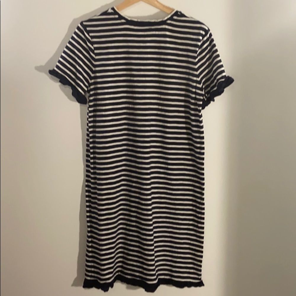 Boden Emily Striped Dress with Ruffle Hem - Picture 7 of 9